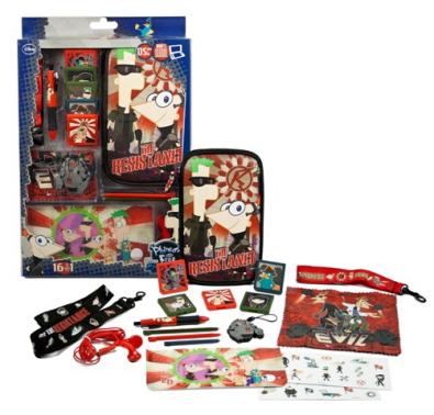 PACK ACCESORIOS DSI-3DS-XL 16 EN 1 PHINEAS & FERB